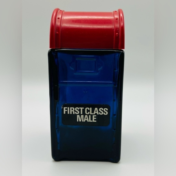 Avon Other - Vintage Avon First Class Male Mailbox Decanter Blue Glass 4oz - EMPTY